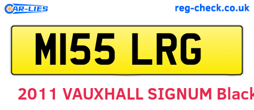 M155LRG are the vehicle registration plates.