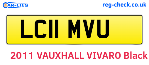 LC11MVU are the vehicle registration plates.