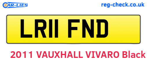 LR11FND are the vehicle registration plates.