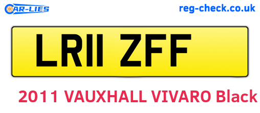 LR11ZFF are the vehicle registration plates.