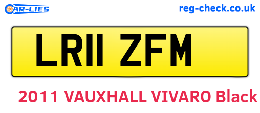 LR11ZFM are the vehicle registration plates.