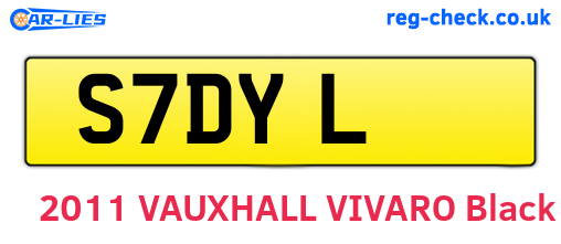 S7DYL are the vehicle registration plates.