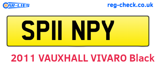 SP11NPY are the vehicle registration plates.