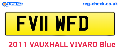 FV11WFD are the vehicle registration plates.
