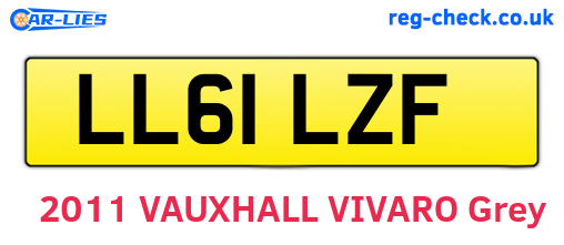 LL61LZF are the vehicle registration plates.