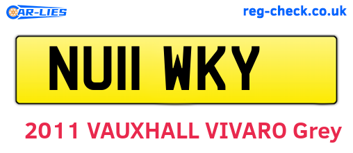 NU11WKY are the vehicle registration plates.