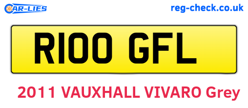 R100GFL are the vehicle registration plates.
