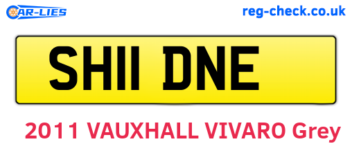 SH11DNE are the vehicle registration plates.