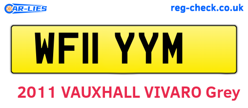 WF11YYM are the vehicle registration plates.