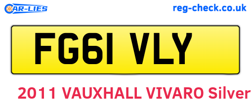 FG61VLY are the vehicle registration plates.