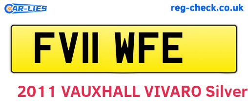 FV11WFE are the vehicle registration plates.