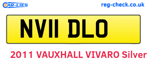 NV11DLO are the vehicle registration plates.