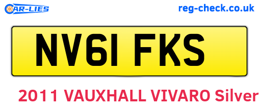 NV61FKS are the vehicle registration plates.