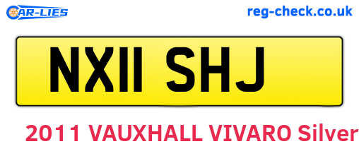 NX11SHJ are the vehicle registration plates.