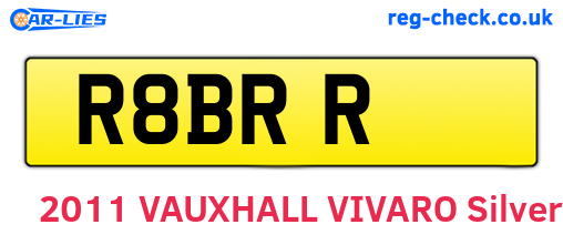 R8BRR are the vehicle registration plates.