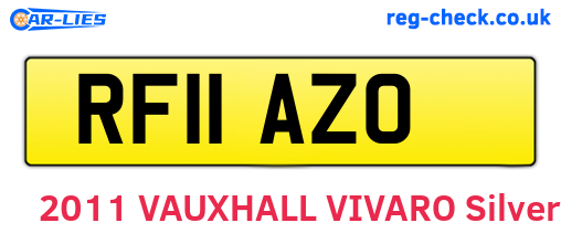 RF11AZO are the vehicle registration plates.