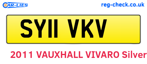 SY11VKV are the vehicle registration plates.