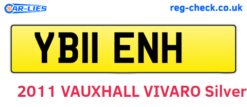 YB11ENH are the vehicle registration plates.