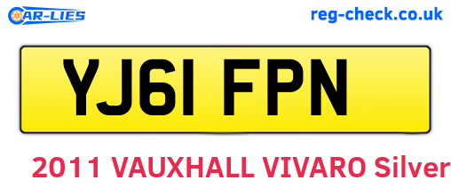 YJ61FPN are the vehicle registration plates.