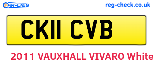 CK11CVB are the vehicle registration plates.