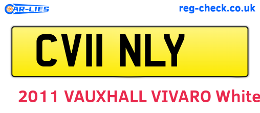 CV11NLY are the vehicle registration plates.