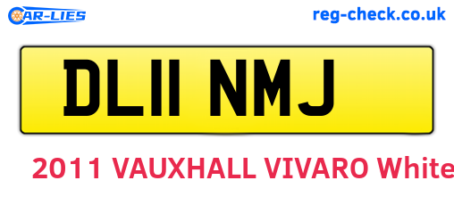 DL11NMJ are the vehicle registration plates.