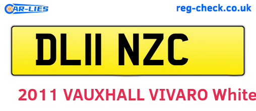 DL11NZC are the vehicle registration plates.