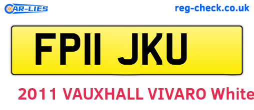 FP11JKU are the vehicle registration plates.