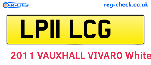 LP11LCG are the vehicle registration plates.