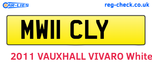MW11CLY are the vehicle registration plates.