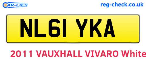 NL61YKA are the vehicle registration plates.