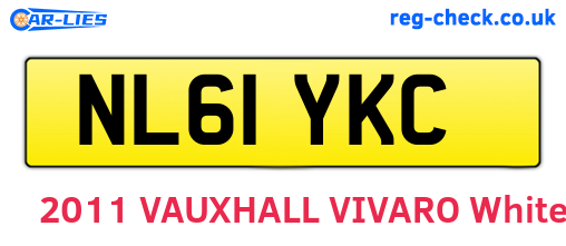 NL61YKC are the vehicle registration plates.