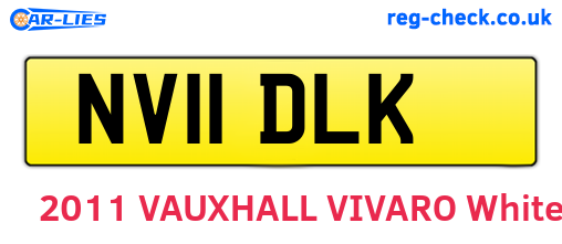 NV11DLK are the vehicle registration plates.