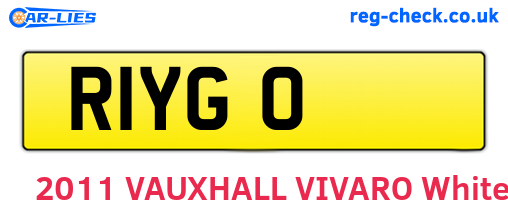 R1YGO are the vehicle registration plates.