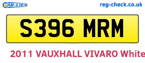 S396MRM are the vehicle registration plates.