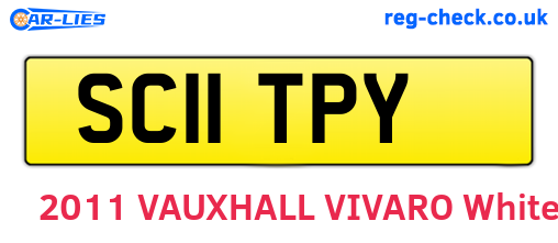 SC11TPY are the vehicle registration plates.