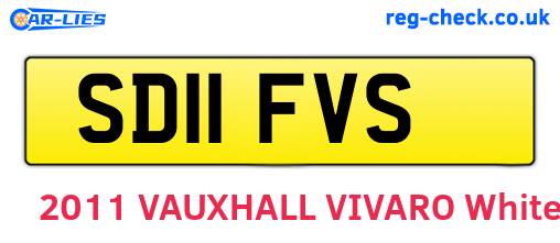 SD11FVS are the vehicle registration plates.