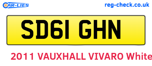 SD61GHN are the vehicle registration plates.