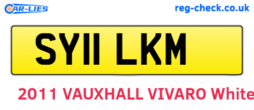 SY11LKM are the vehicle registration plates.