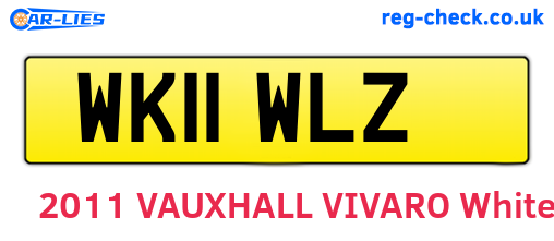 WK11WLZ are the vehicle registration plates.