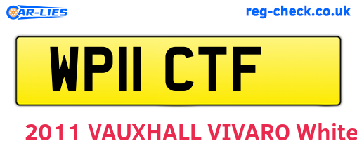 WP11CTF are the vehicle registration plates.
