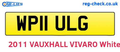 WP11ULG are the vehicle registration plates.
