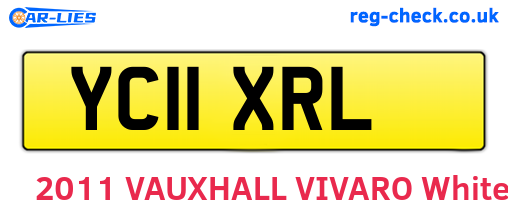 YC11XRL are the vehicle registration plates.