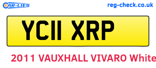 YC11XRP are the vehicle registration plates.