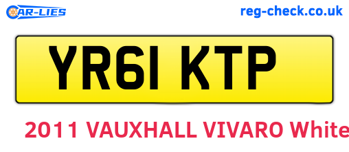 YR61KTP are the vehicle registration plates.