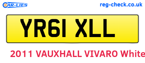 YR61XLL are the vehicle registration plates.