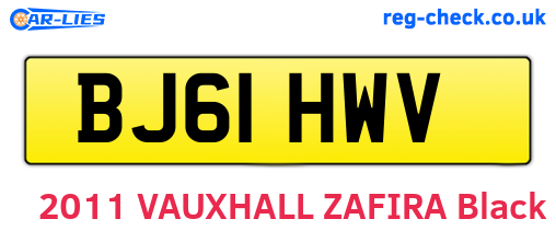 BJ61HWV are the vehicle registration plates.