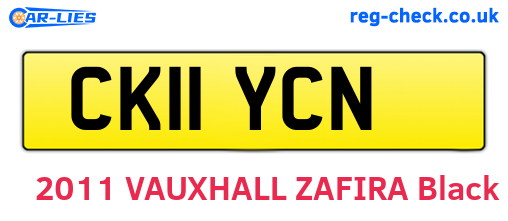CK11YCN are the vehicle registration plates.