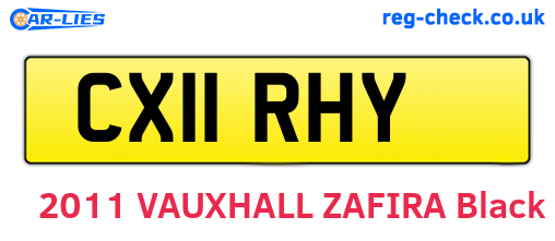 CX11RHY are the vehicle registration plates.