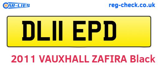 DL11EPD are the vehicle registration plates.